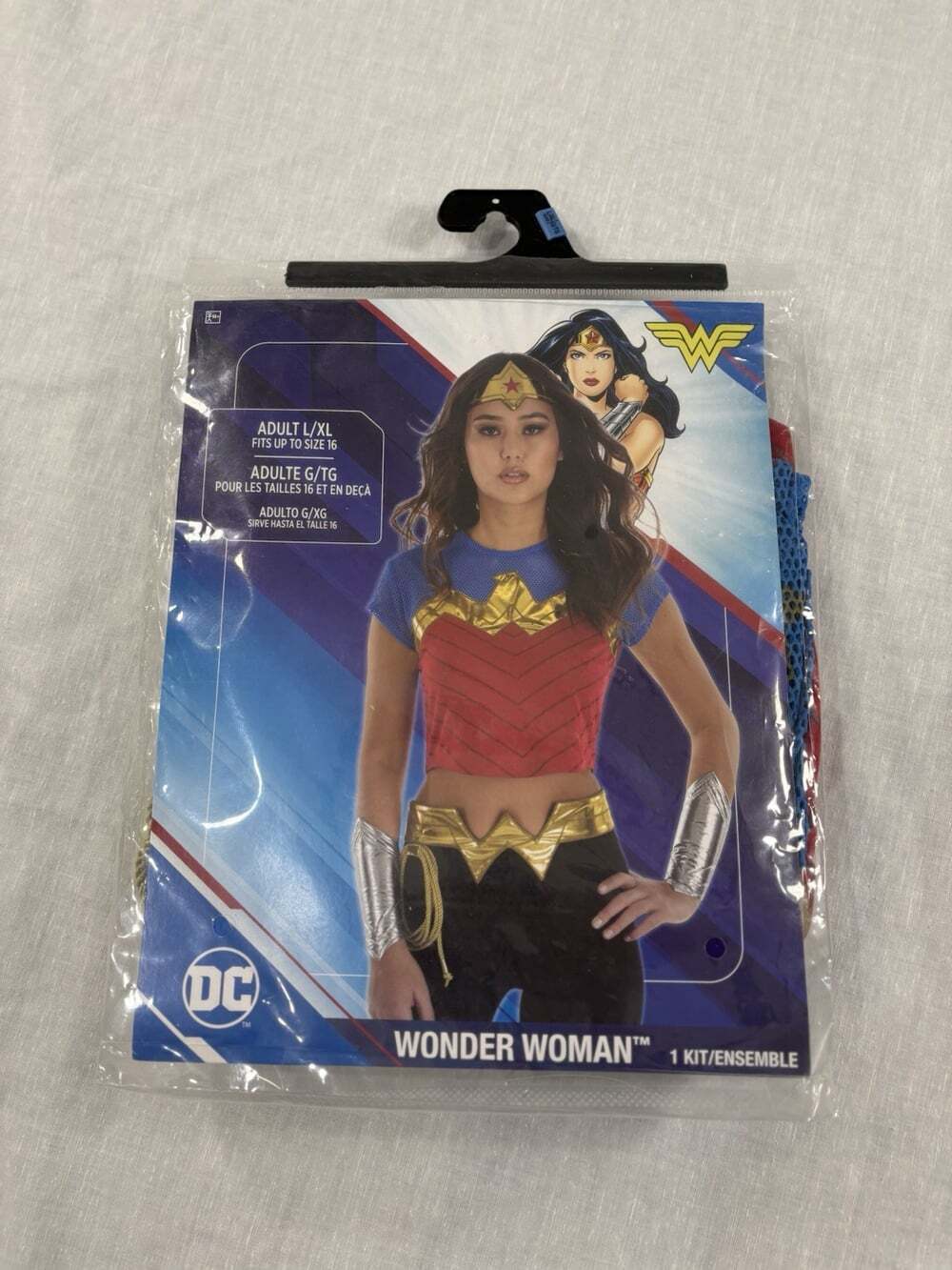 Wonder Woman Adult Costume 6 Piece Set L/XL New Cosplay Comic Con Halloween